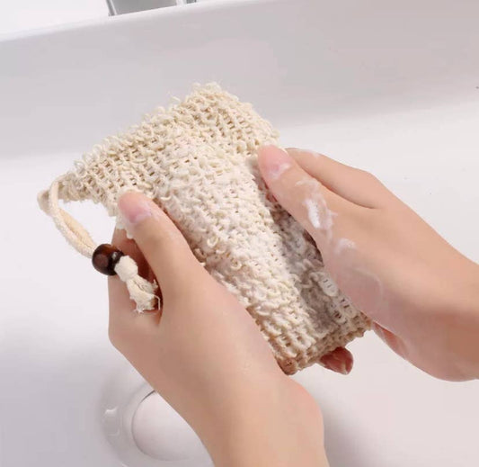 Plant based sisal soap saver pouches