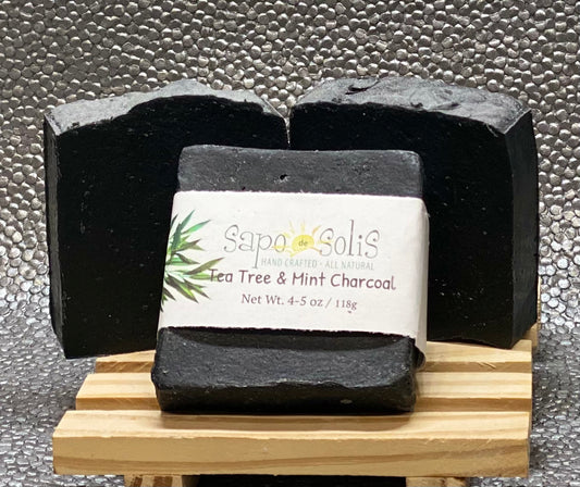 Soup- Tea Tree & mint Charcoal Bar
