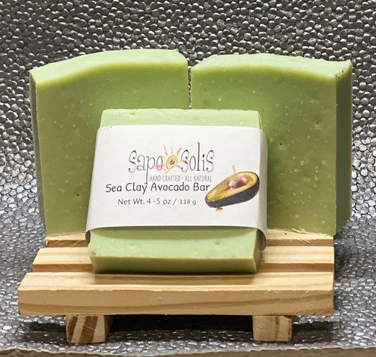 Soap Sea Clay avocado face bar