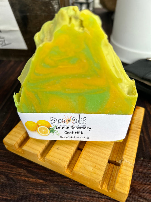Soap- Lemon Rosemary Goat Milk Bar