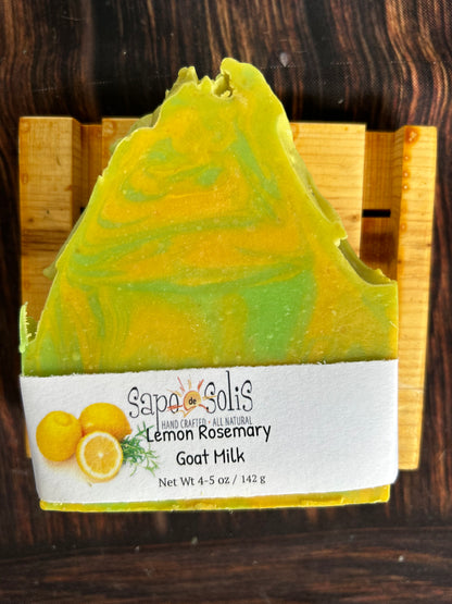 Soap- Lemon Rosemary Goat Milk Bar