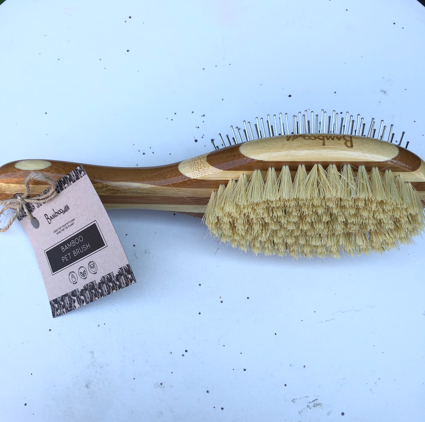 Bamboo Dog & Pet Grooming Brush | Faire Market Bestseller