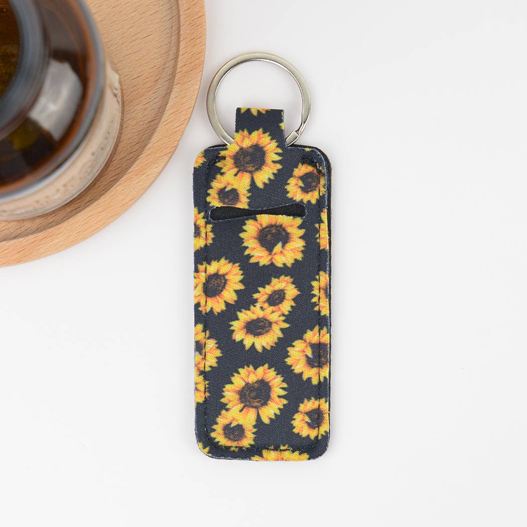 Small square lipstick case keychain