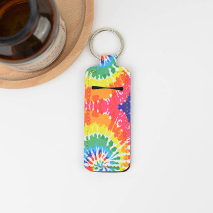 Small square lipstick case keychain