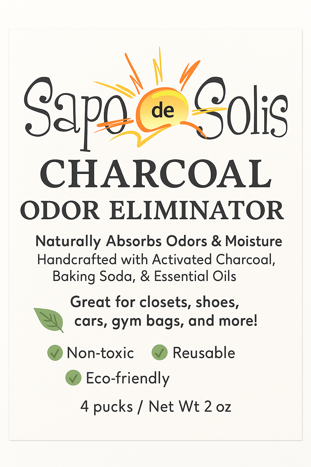 Charcoal Odor Neutralizer 4 pk