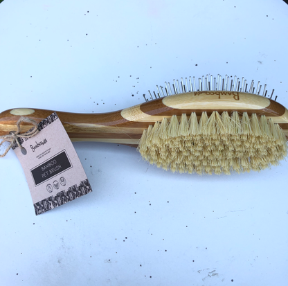 Bamboo Dog & Pet Grooming Brush | Faire Market Bestseller